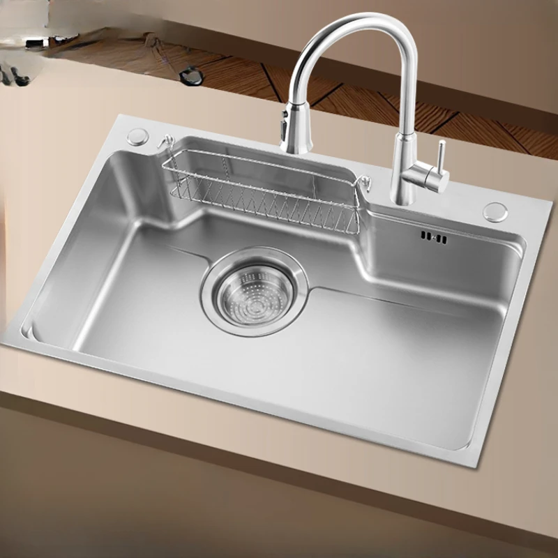 Rust steel sink, kitchen sink, under sink, thickened Japanese style large single slot household vegetable washing basin
Rust steel sink, kitchen sink, under sink, thickened Japanese style large single slot household vegetable washing basin