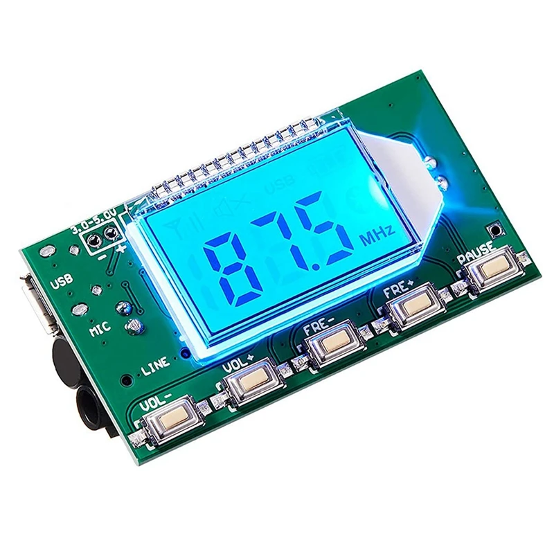 FM Transmitter Module Wireless Microphone Circuit Board Computer Audio Transmitting DC 3V 5V FM Module 76.0Mhz-108.0Mhz
FM Transmitter Module Wireless Microphone Circuit Board Computer Audio Transmitting DC 3V 5V FM Module 76.0Mhz-108.0Mhz