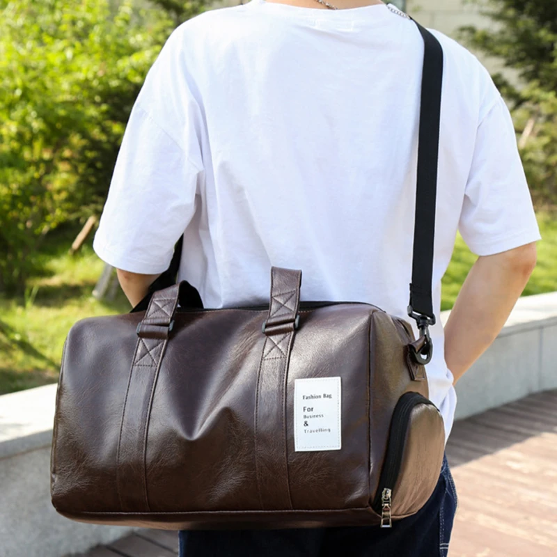 Unisex PU Leather Luggage Bag With Shoes Travel Clothes Storage Bags Zipper Sport Weekend Bag Training Fitness Bag Shoulder Bag
Unisex PU Leather Luggage Bag With Shoes Travel Clothes Storage Bags Zipper Sport Weekend Bag Training Fitness Bag Shoulder Bag