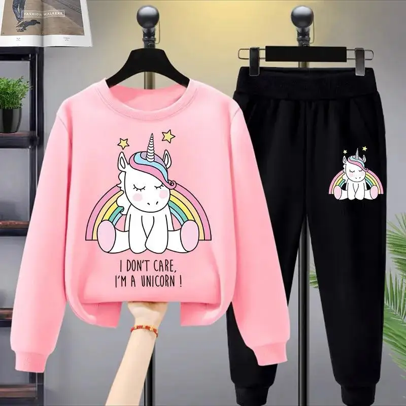 Autumn Baby Girl Clothes Sets 3-13Years Kids Cartoon Unicorn Long Sleeve Tracksuit Casual Spring Children Clothing Sport Suit
Autumn Baby Girl Clothes Sets 3-13Years Kids Cartoon Unicorn Long Sleeve Tracksuit Casual Spring Children Clothing Sport Suit