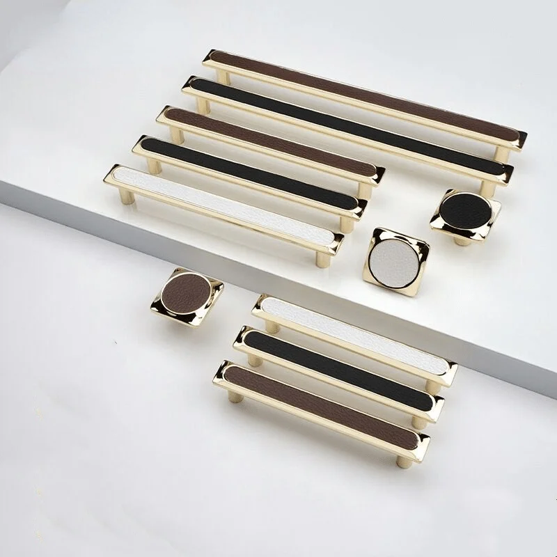 Leather Zinc Alloy Furniture Wardrobe Drawer Cabinet Handle Black Bronze Chrome Kitchen Cupboard Door Pull Dresser Closet Knob
Leather Zinc Alloy Furniture Wardrobe Drawer Cabinet Handle Black Bronze Chrome Kitchen Cupboard Door Pull Dresser Closet Knob