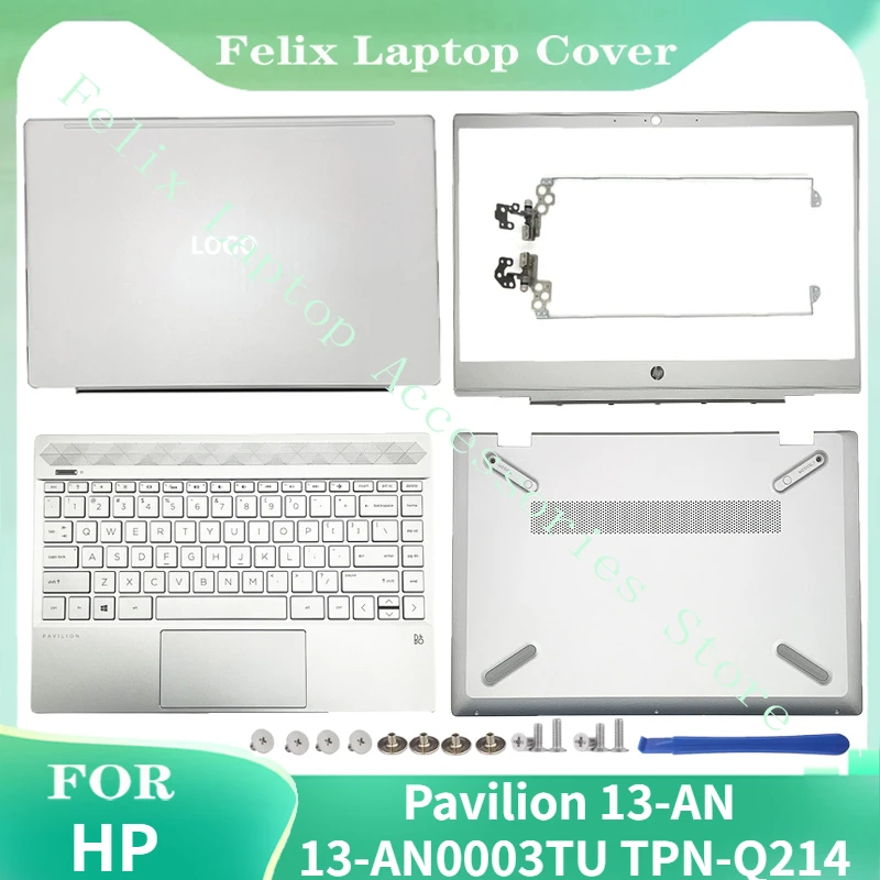 New Laptop LCD Back Cover/Front Bezel/Hinges/Palmrest Keyboard/Bottom Case For HP Pavilion 13-AN 13-AN0003TU TPN-Q214 Silvery
New Laptop LCD Back Cover/Front Bezel/Hinges/Palmrest Keyboard/Bottom Case For HP Pavilion 13-AN 13-AN0003TU TPN-Q214 Silvery