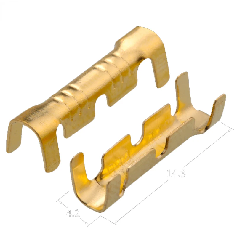 50/100/200/500 Pcs DJ453 Double U Shaped Parallel Terminal Tab Cold Inserts Connectors Small Teeth Fascia Terminal 0.5-1.5mm2
50/100/200/500 Pcs DJ453 Double U Shaped Parallel Terminal Tab Cold Inserts Connectors Small Teeth Fascia Terminal 0.5-1.5mm2