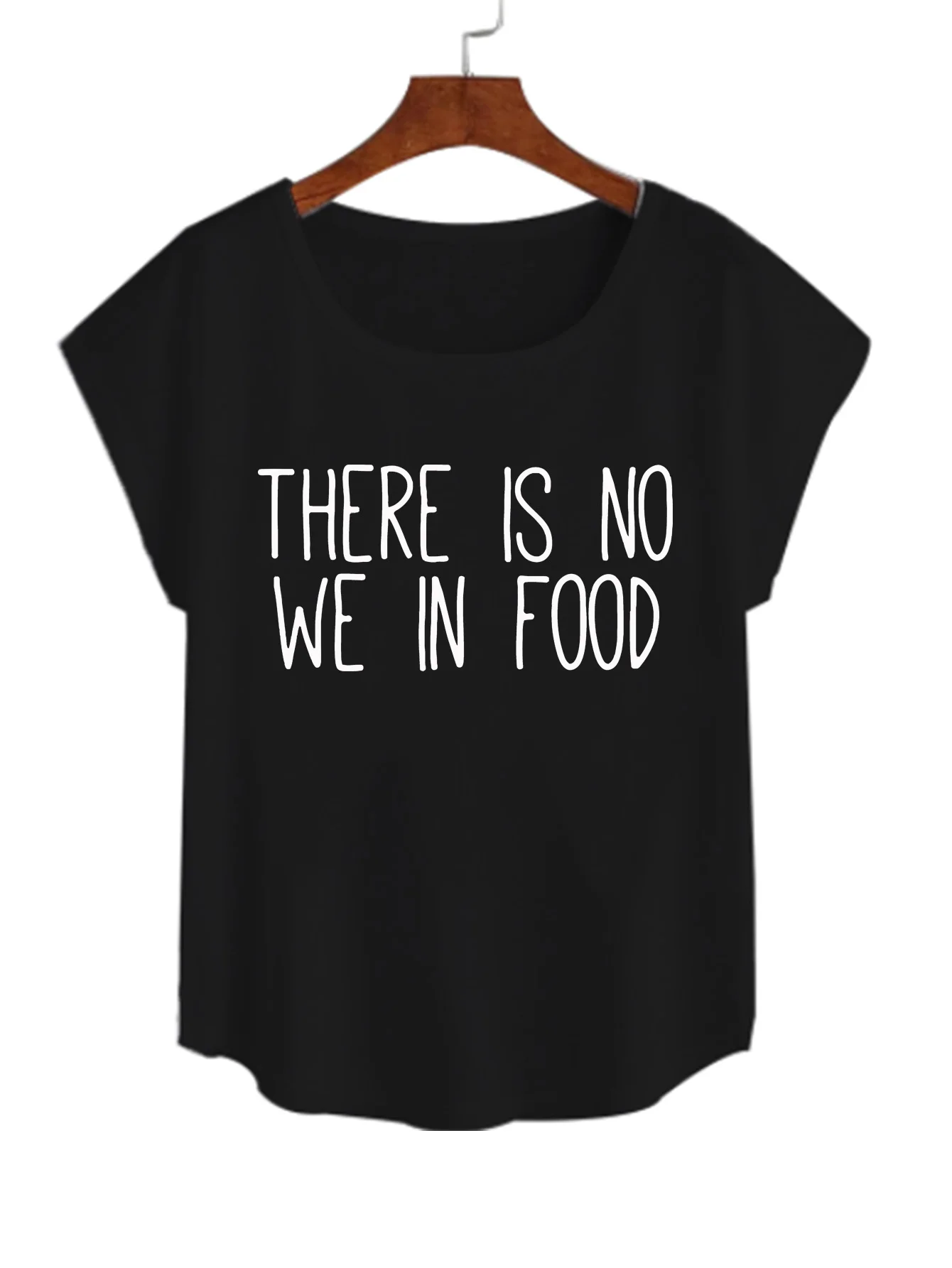 Свободная футболка с принтом «Нет Мы в еде»
Свободная футболка с принтом «Нет Мы в еде»