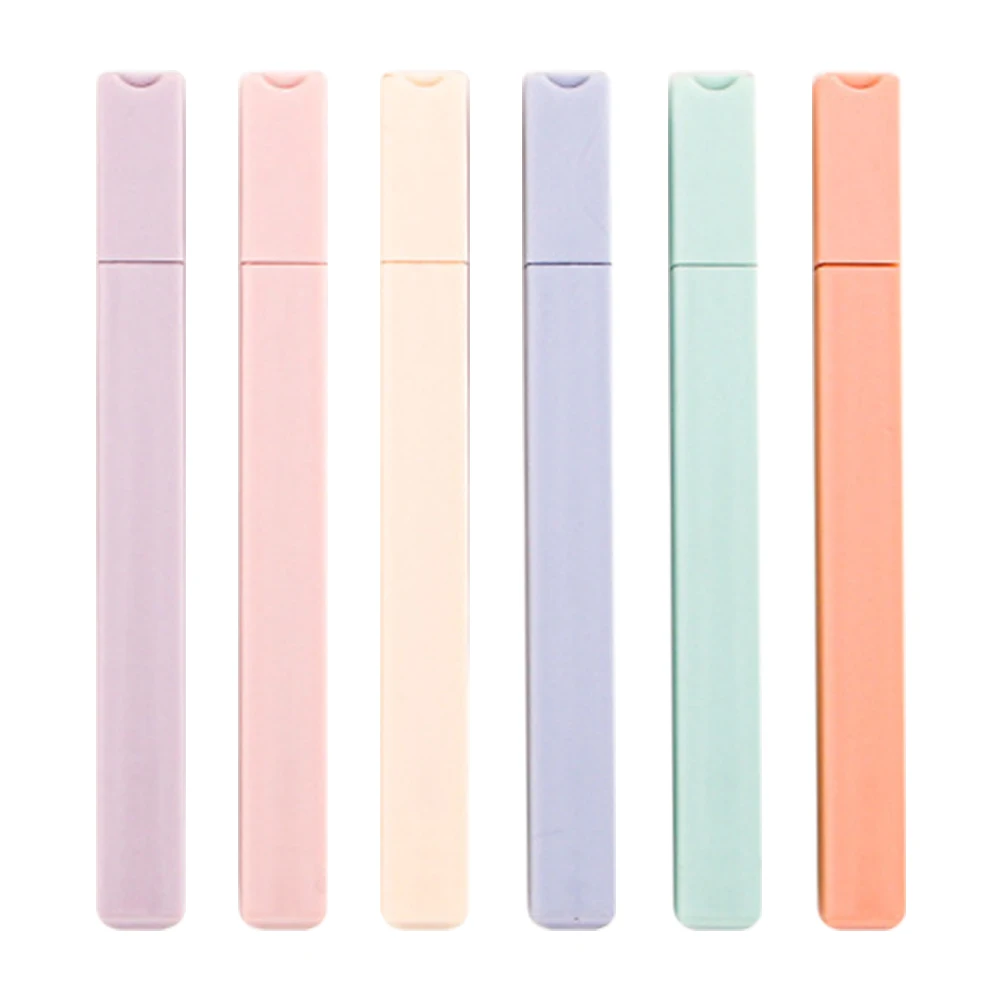6pcs With Chisel Tip Stationery Supply Painting Highlighter Pen Dry Fast Colorful Easy To Hold Home DIY Kids Assorted Colours
6pcs With Chisel Tip Stationery Supply Painting Highlighter Pen Dry Fast Colorful Easy To Hold Home DIY Kids Assorted Colours