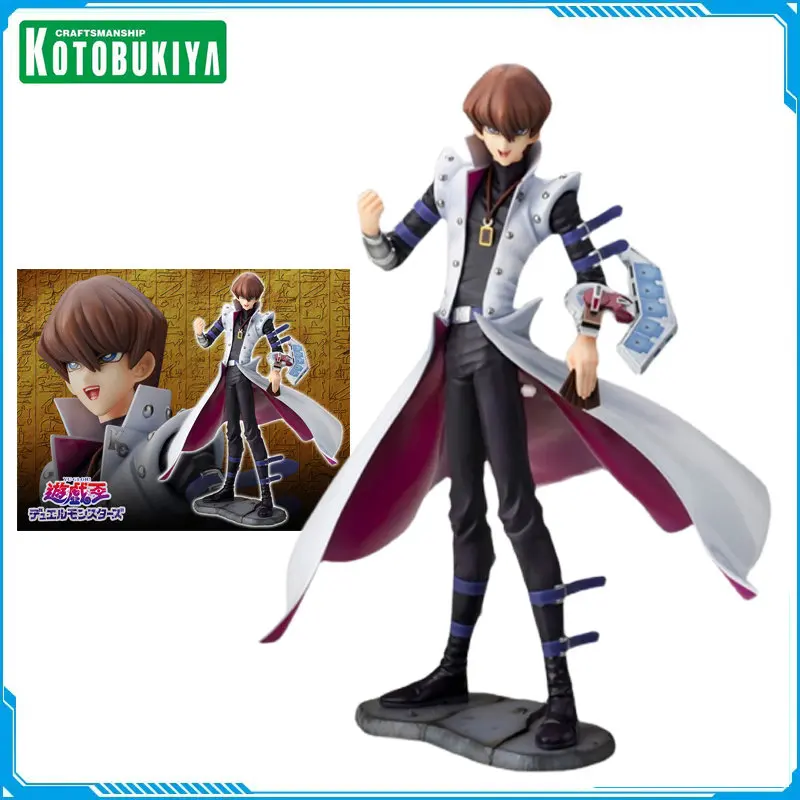 

Em Estoque Original KOTOBUKIYA Authentic Assembled Model Yu Gi Oh Seto Kaiba Action Figure Collection Model Toys for Kids Gift