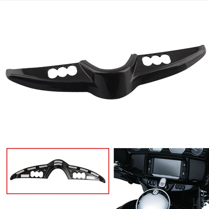 Motorcycle ABS Batwing Switch Dash Panel Accent Cover Case For Harley Touring Electra Glides Street Glide Tri Glides 2014-2017
Motorcycle ABS Batwing Switch Dash Panel Accent Cover Case For Harley Touring Electra Glides Street Glide Tri Glides 2014-2017