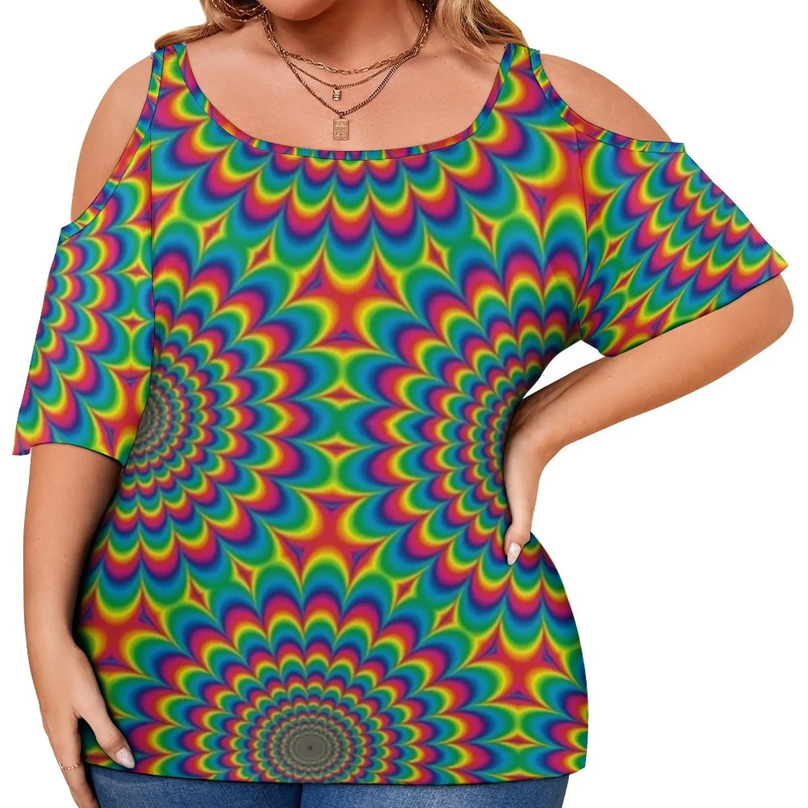 Psychedelic Sixties T Shirts Hippie Style Classic T Shirt Short Sleeves Woman Trendy Tee Shirt Sexy Print Tops Plus Size 5XL
Psychedelic Sixties T Shirts Hippie Style Classic T Shirt Short Sleeves Woman Trendy Tee Shirt Sexy Print Tops Plus Size 5XL
