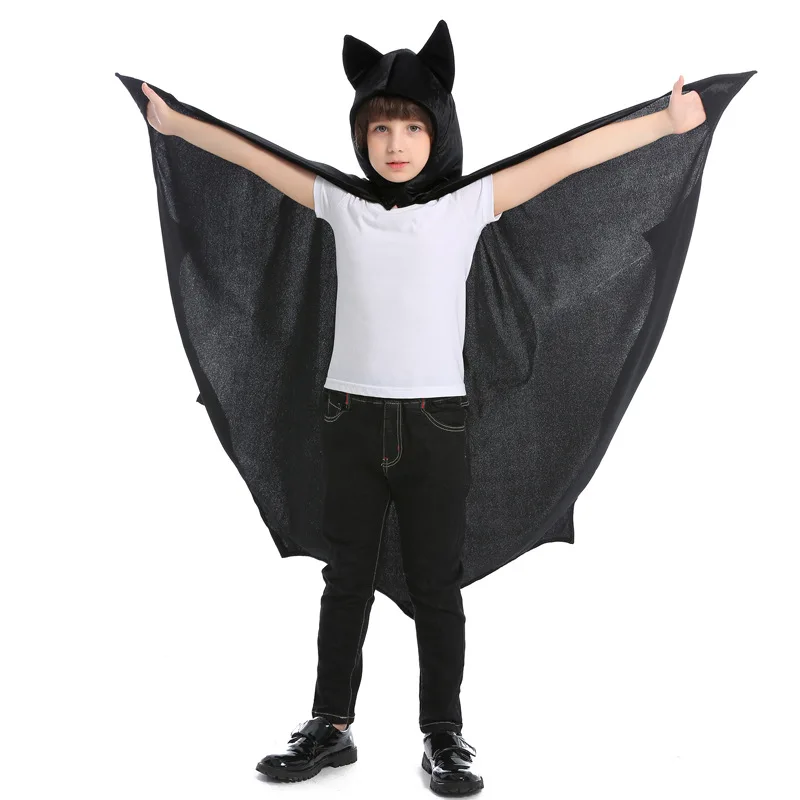 Hot Halloween Kid Fancy Black Bat Cosplay Costumes Wings For Boys Girls Children Party Vampire Performance Cloak Clothing
Hot Halloween Kid Fancy Black Bat Cosplay Costumes Wings For Boys Girls Children Party Vampire Performance Cloak Clothing
