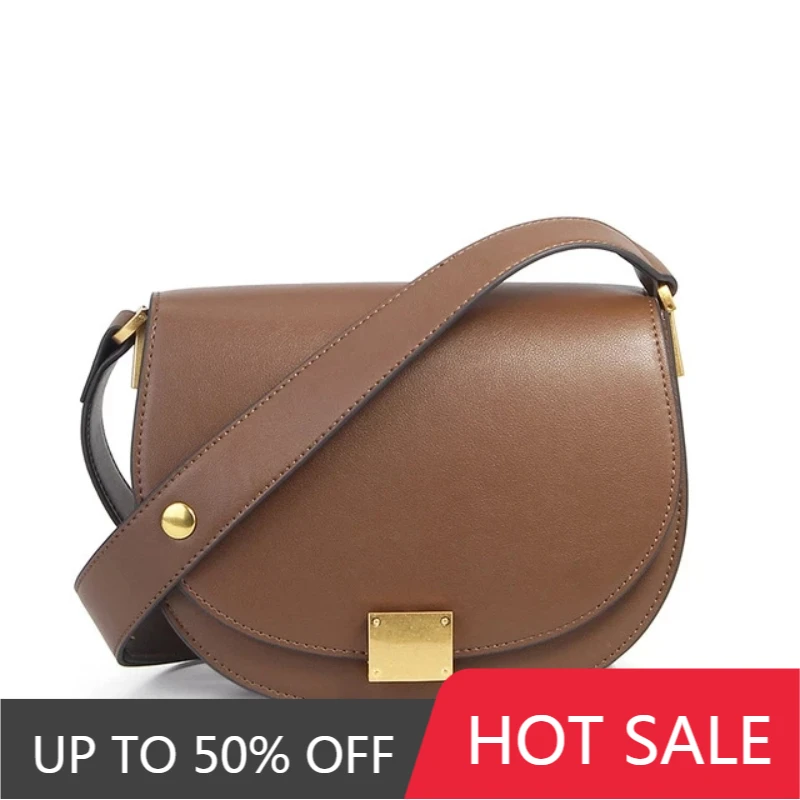 2023 Brand Women Crossbody Bags Genuine Leather Female Saddle Bag Retro Solid Cowhide Shoulder Messenger Bag Brown Bolsas Mujer
2023 Brand Women Crossbody Bags Genuine Leather Female Saddle Bag Retro Solid Cowhide Shoulder Messenger Bag Brown Bolsas Mujer