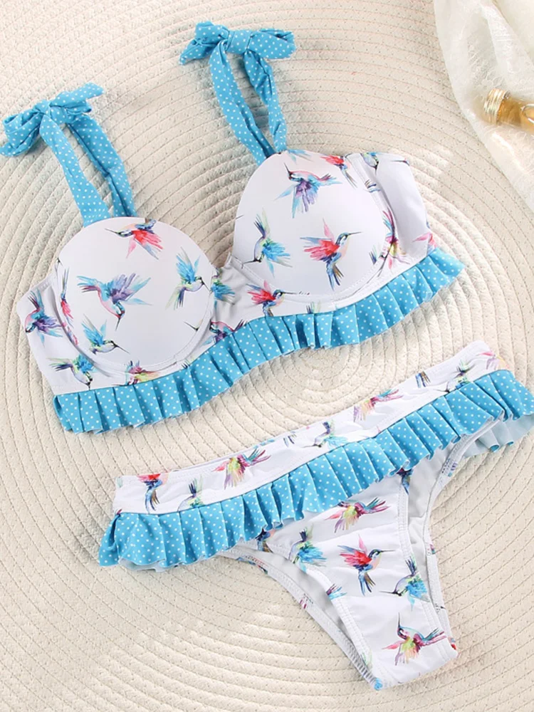 Zrtak Push Up Bikinis Female 2022 Newest Biquini Cup Swimsuit Women'S Beach Fashion Bow Tie Swimwear Ruffle Biquines Bikini Set
Zrtak Push Up Bikinis Female 2022 Newest Biquini Cup Swimsuit Women'S Beach Fashion Bow Tie Swimwear Ruffle Biquines Bikini Set