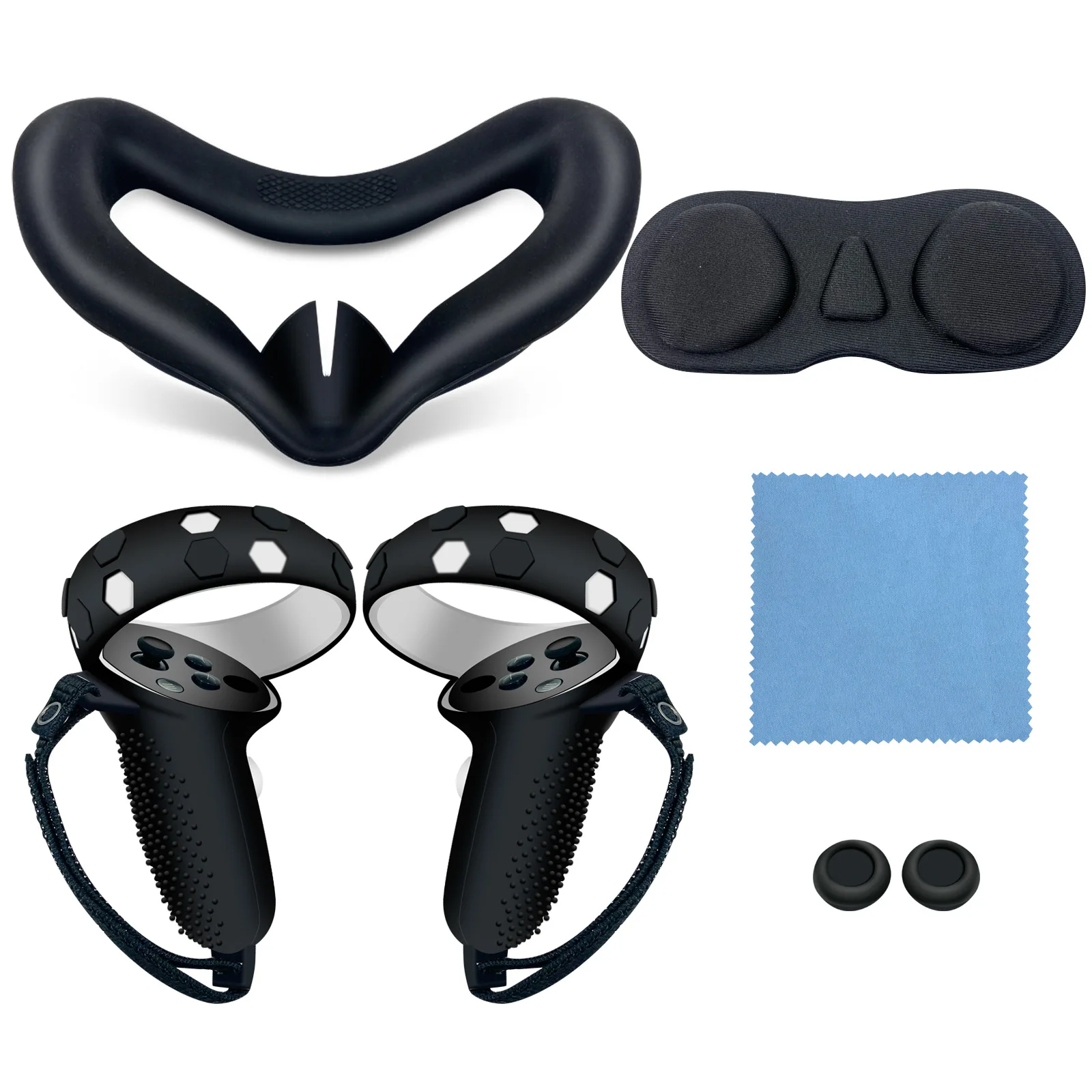 New Silicone Cover Set for Oculus Quest 2 VR Mask Protective Case Eye Pad Handle Grip Shell VR Accessories
New Silicone Cover Set for Oculus Quest 2 VR Mask Protective Case Eye Pad Handle Grip Shell VR Accessories