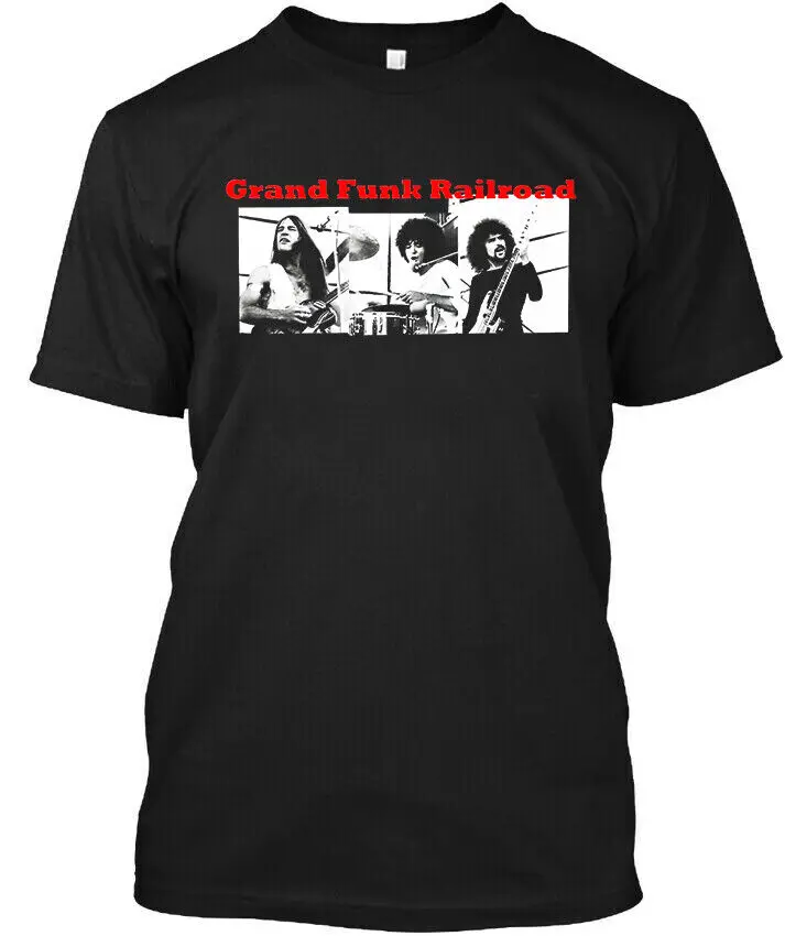 Новинка футболка Grand Funk железная дорога для американской твердой музыкальной