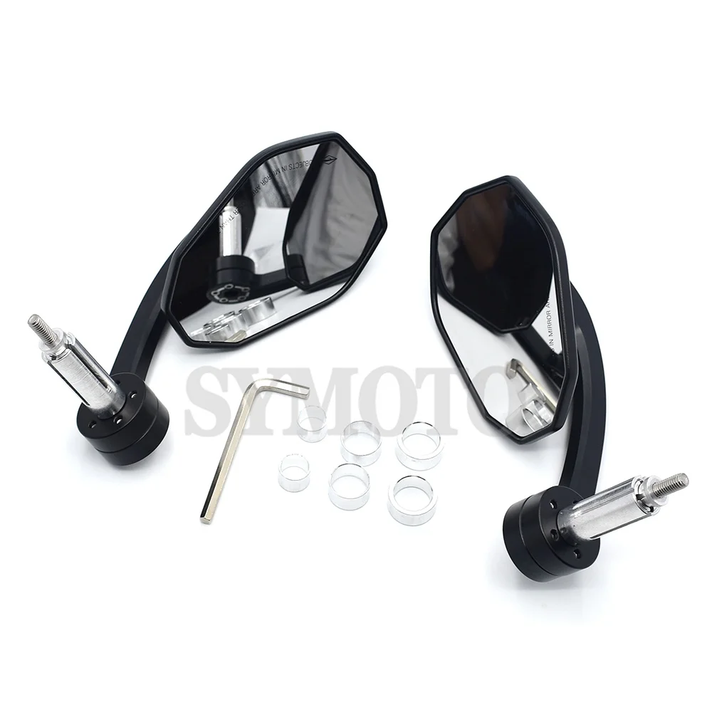 7/8" 22mm Universal Motorcycle CNC Rear View Black Handle Bar End Side Rearview Mirrors For Yamaha MT09 MT07 For HONDA CBR600
7/8" 22mm Universal Motorcycle CNC Rear View Black Handle Bar End Side Rearview Mirrors For Yamaha MT09 MT07 For HONDA CBR600