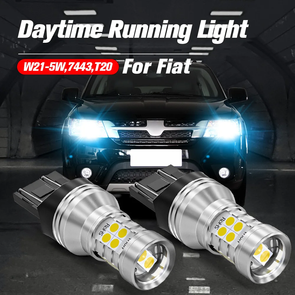 2pcs LED Daytime Running Light DRL Bulb Lamp W21/5W 7443 T20 Canbus For Fiat 500 2009 2010 2011 2012 2013 2014 2015 2016
2pcs LED Daytime Running Light DRL Bulb Lamp W21/5W 7443 T20 Canbus For Fiat 500 2009 2010 2011 2012 2013 2014 2015 2016