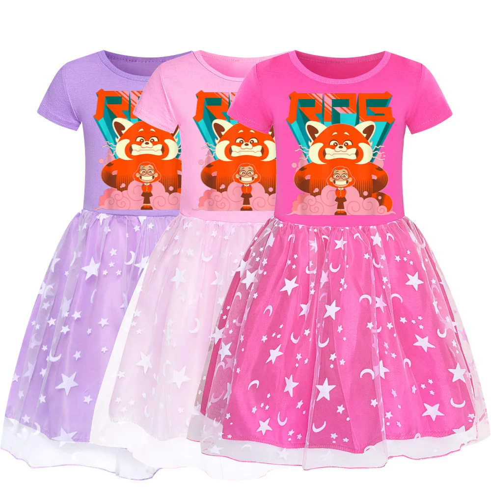 2022 New Summer Cartoon Print Cute Baby Girl Turning Red Princess Mesh Kids Vestidos Party Dress Formal Prom Dress
2022 New Summer Cartoon Print Cute Baby Girl Turning Red Princess Mesh Kids Vestidos Party Dress Formal Prom Dress