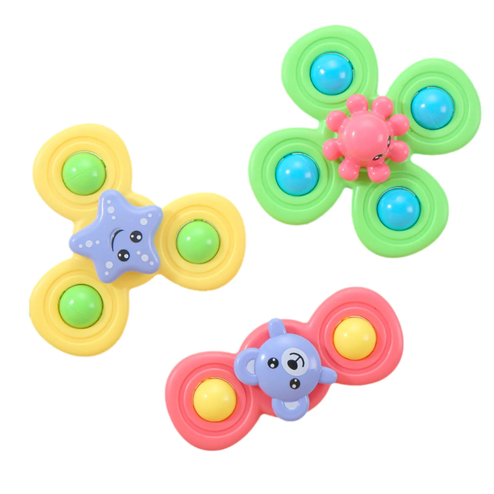 3pcs Suction Toys For Baby Spinning Tops Sensory Toys For Toddlers Age 1-3 Baby Bath Toys Birthday Gift With Cute Bear Starfish
3pcs Suction Toys For Baby Spinning Tops Sensory Toys For Toddlers Age 1-3 Baby Bath Toys Birthday Gift With Cute Bear Starfish