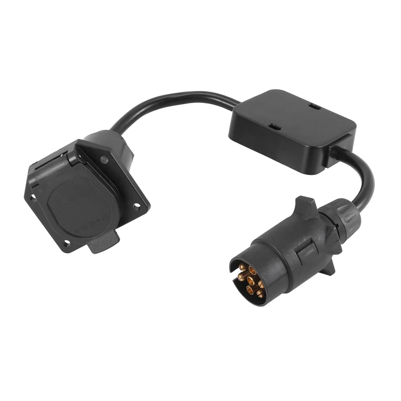 Trailer Connector Light Cable Converter Adapter European 7-Pin To American 7-Pin Way Plug
Trailer Connector Light Cable Converter Adapter European 7-Pin To American 7-Pin Way Plug