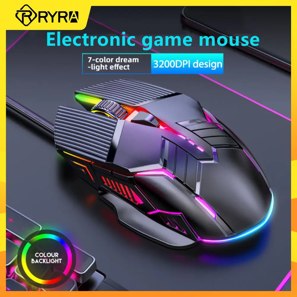 Electric Competition Wired Mouse Office Game Universal Mouse 6 Key 3200DPI Luminous Mute Mouse For Computer Laptop Accessories
Electric Competition Wired Mouse Office Game Universal Mouse 6 Key 3200DPI Luminous Mute Mouse For Computer Laptop Accessories