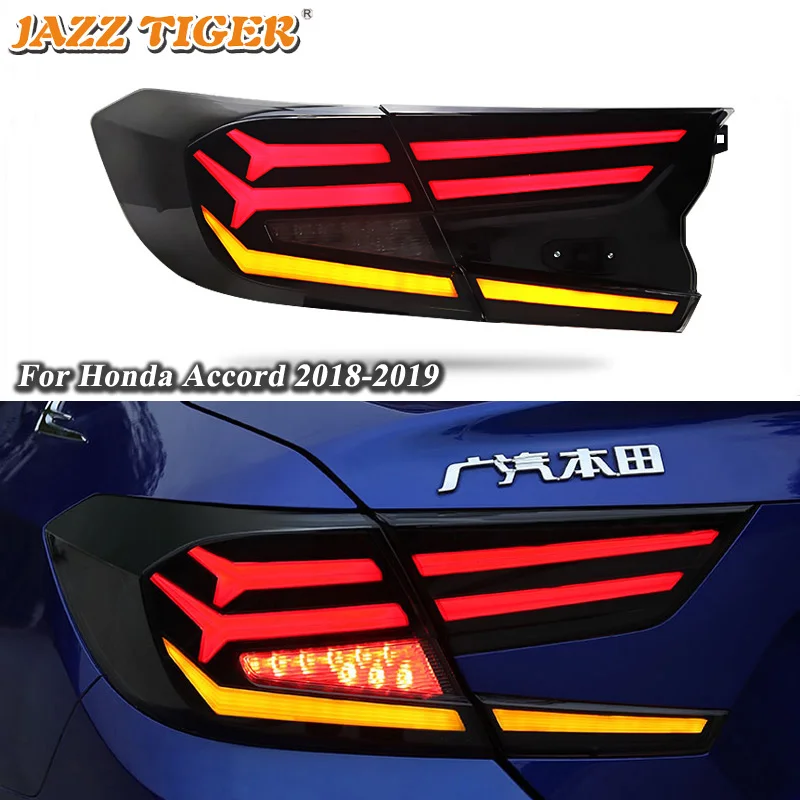 

Car LED Taillight For Honda Accord 2018 2019 2020 12V Rear Running Lamp Brake Reverse Dynamic Turn Signal Taillamp