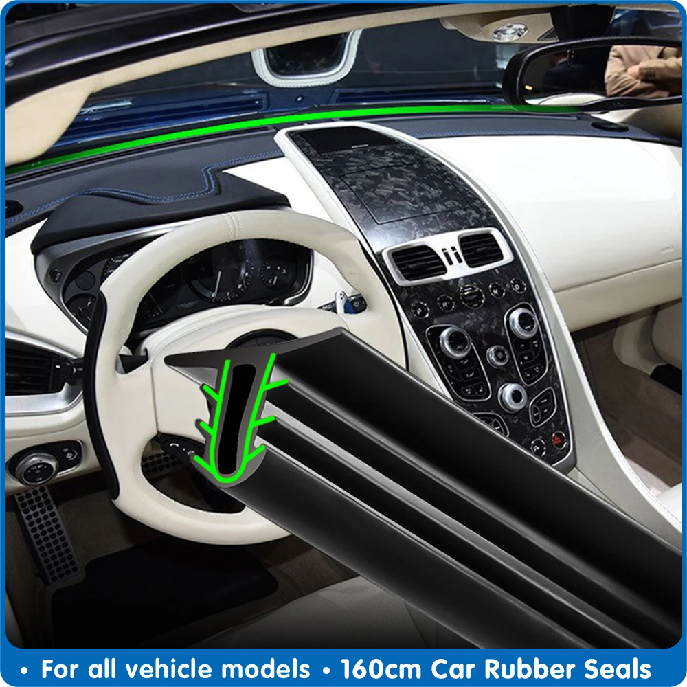 160cm Universal Car Windshield Sealant Dashboard Soundproof Rubber Seal Strip Auto Rubber Seals Car Panel Seal car Accessories
160cm Universal Car Windshield Sealant Dashboard Soundproof Rubber Seal Strip Auto Rubber Seals Car Panel Seal car Accessories