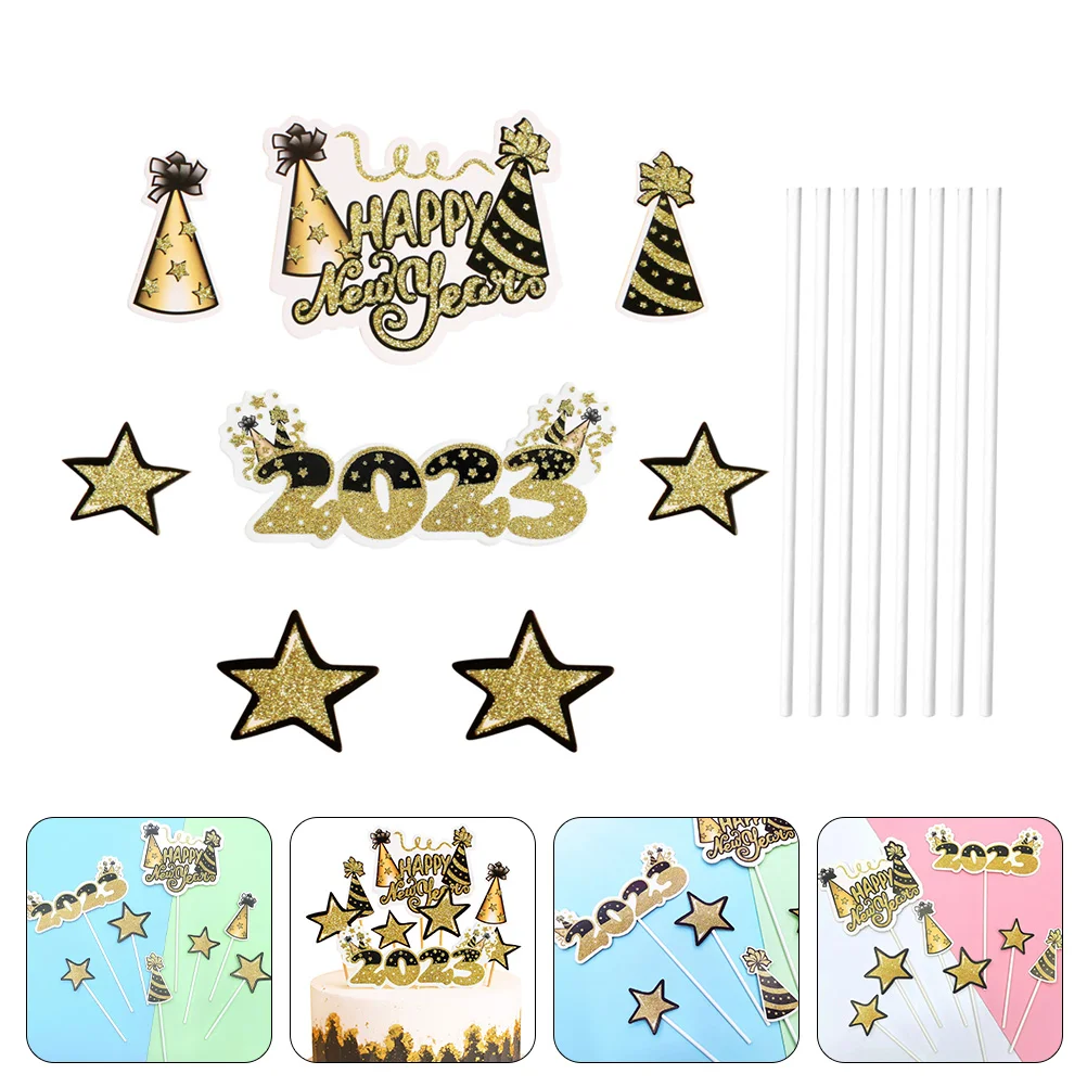 Cake Year New Picks Cupcake Toppers Party Dessert Topper Decor Supplies Decoration Decorative Happy Decorations Insertedglitter
Cake Year New Picks Cupcake Toppers Party Dessert Topper Decor Supplies Decoration Decorative Happy Decorations Insertedglitter