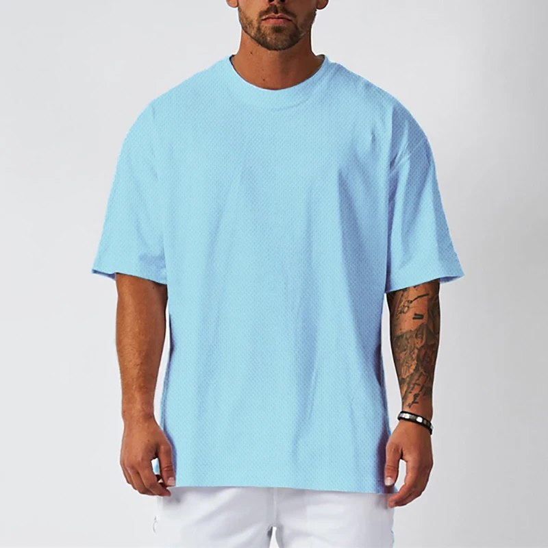 Mens T Shirt Streetwear Hip Hop Loose Gym Clothing Half Sleeve T-shirt Bodybuilding Shirt
Mens T Shirt Streetwear Hip Hop Loose Gym Clothing Half Sleeve T-shirt Bodybuilding Shirt