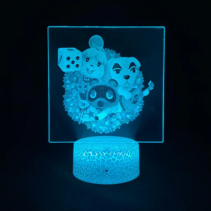 Пересечение животных игра 3D картина Ночной светильник светодиодный USB Батарея RGB неоновый сенсорный светильник крутой подарок спальня стол Красочные украшения
Пересечение животных игра 3D картина Ночной светильник светодиодный USB Батарея RGB неоновый сенсорный светильник крутой подарок спальня стол Красочные украшения