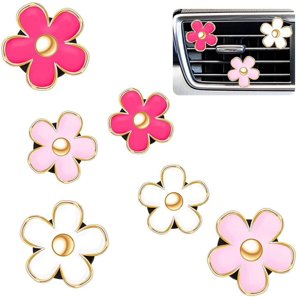 4Pcs Daisy Car Decoration Flower Air Vent Clip Air Conditioning Outlet Clip Car Air Freshener Clip Decor Charm
4Pcs Daisy Car Decoration Flower Air Vent Clip Air Conditioning Outlet Clip Car Air Freshener Clip Decor Charm