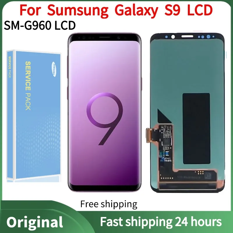100%Original 5.8"AMOLED For SAMSUNG Galaxy S9 LCD SM-G960 G960F Display Touch Screen Digitizer Replacement With Service Pack
100%Original 5.8"AMOLED For SAMSUNG Galaxy S9 LCD SM-G960 G960F Display Touch Screen Digitizer Replacement With Service Pack