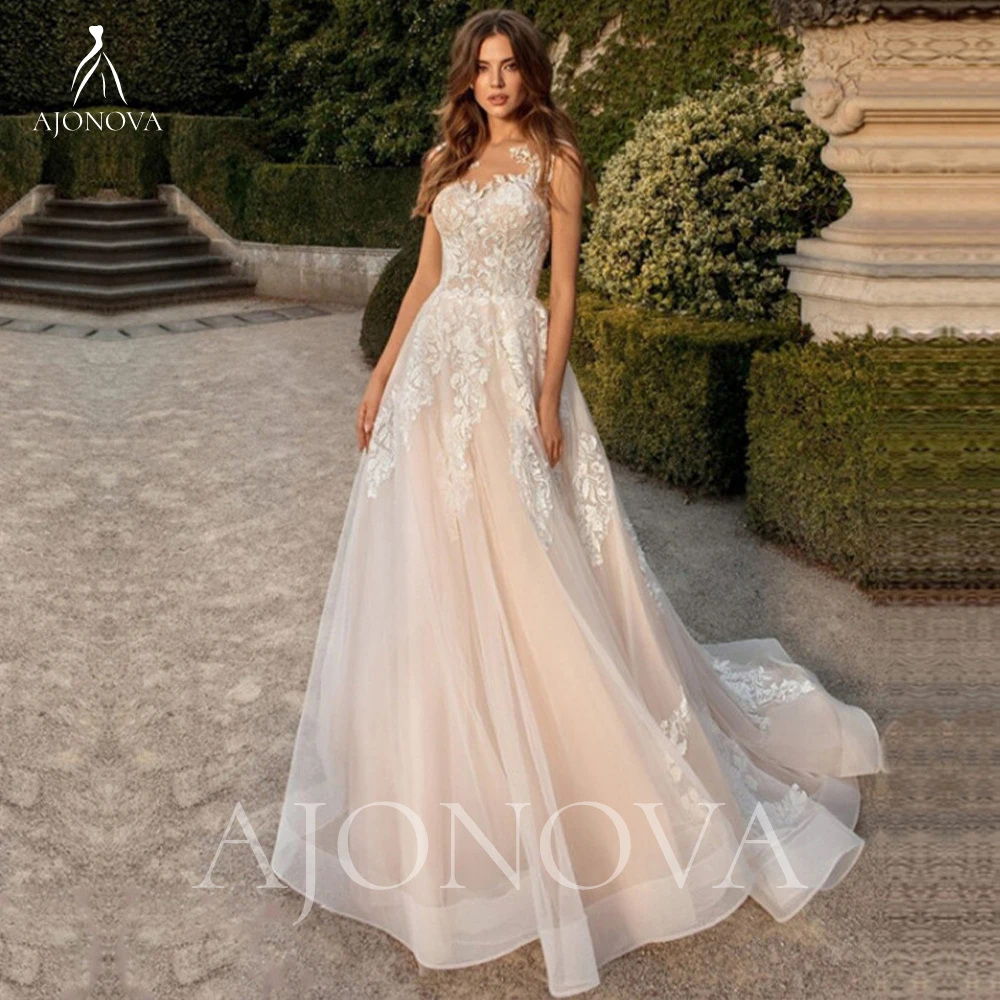 Тюлевые Свадебные платья цвета шампань, женское роскошное женское платье, ТРАПЕЦИЕВИДНОЕ элегантное и красивое женское платье для невесты, 2024
Тюлевые Свадебные платья цвета шампань, женское роскошное женское платье, ТРАПЕЦИЕВИДНОЕ элегантное и красивое женское платье для невесты, 2024