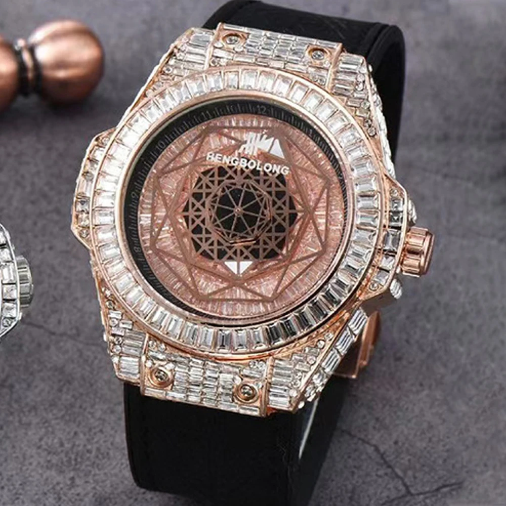 Classic Automatic Mens Watches Luxury Hip Hop Rose Gold Diamond Bling Mechanical Watch Waterproof Luminous Iced Out AAA Clocks
Classic Automatic Mens Watches Luxury Hip Hop Rose Gold Diamond Bling Mechanical Watch Waterproof Luminous Iced Out AAA Clocks