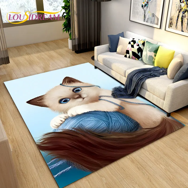 3D Cartoon Cute Cat Area Rug,Carpet Rug for Home Living Room Children's Bedroom Sofa Doormat Decor,Kitchen Non-slip Floor Mat
3D Cartoon Cute Cat Area Rug,Carpet Rug for Home Living Room Children's Bedroom Sofa Doormat Decor,Kitchen Non-slip Floor Mat
