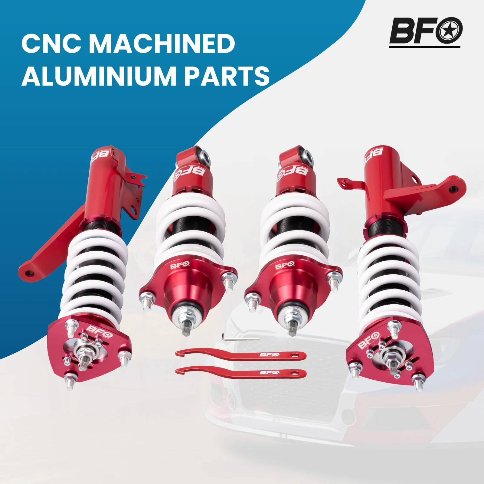 BFO Street Coilover Struts Suspension Kit For Honda Element YH1 YH2 2003-2006 adjustable & pillow ball design Front Rear Camber
BFO Street Coilover Struts Suspension Kit For Honda Element YH1 YH2 2003-2006 adjustable & pillow ball design Front Rear Camber