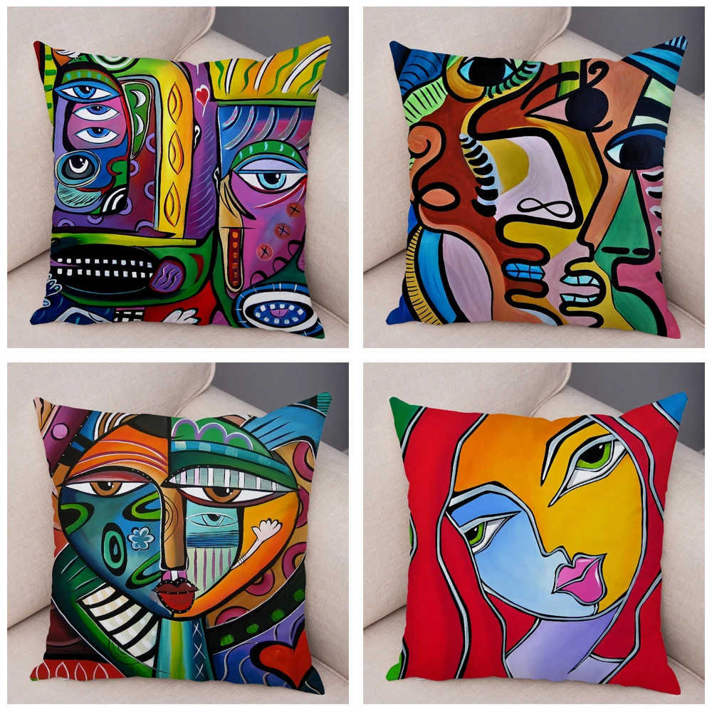 Abstract painting Nordic style color cartoon pattern series decorative home pillowcase square office decorative cushion cover
Abstract painting Nordic style color cartoon pattern series decorative home pillowcase square office decorative cushion cover