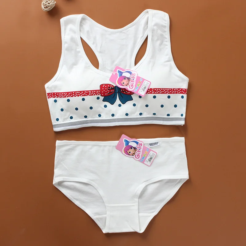 Girl Bra and Panty Sets Kids Sports Bra Teenage Girls Cotton Padded Training Bra +Panties Underwear Brasiel Para Ninas Bra Girl
Girl Bra and Panty Sets Kids Sports Bra Teenage Girls Cotton Padded Training Bra +Panties Underwear Brasiel Para Ninas Bra Girl