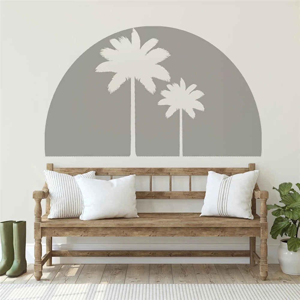 Stunning Arch Shape Fabric Wall Decals With Palm Tree Design Stickers Vinyl Murals For Bedroom Livingroom Decor Poster HJ1575
Stunning Arch Shape Fabric Wall Decals With Palm Tree Design Stickers Vinyl Murals For Bedroom Livingroom Decor Poster HJ1575