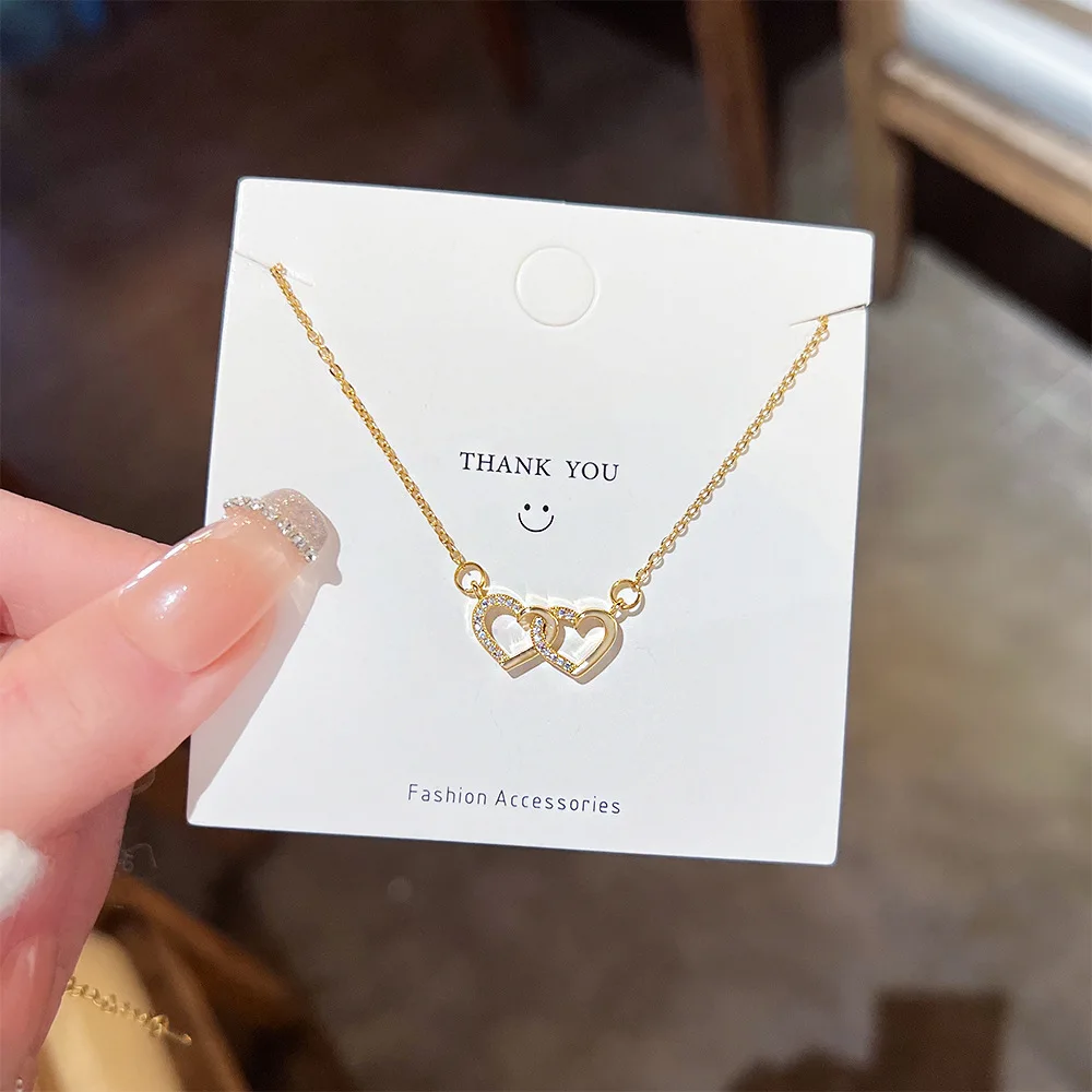 WANGAIYAO does not fade titanium steel necklace women's all-match love clavicle chain temperament necklace heart-to-heart pendan
WANGAIYAO does not fade titanium steel necklace women's all-match love clavicle chain temperament necklace heart-to-heart pendan