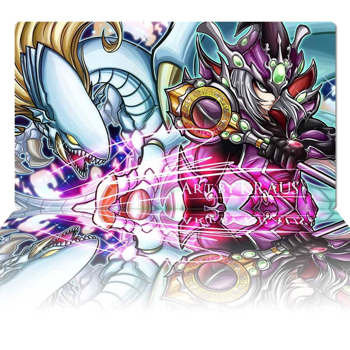 YuGiOh Playmat TCG Legendary Dragon of White X Legendary Magician of Dark CCG Trading Card Game Mat Anime Mouse Pad Desk Mat Bag
YuGiOh Playmat TCG Legendary Dragon of White X Legendary Magician of Dark CCG Trading Card Game Mat Anime Mouse Pad Desk Mat Bag