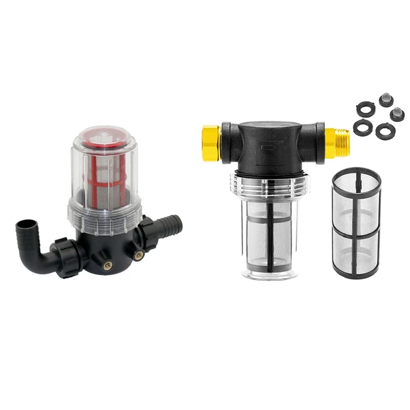 

20Mm 50 Mesh Large Flow Visible Filter Water Pipe Pre-Filter & Sediment Filter Attachment Hose Inlet Pressure Washer