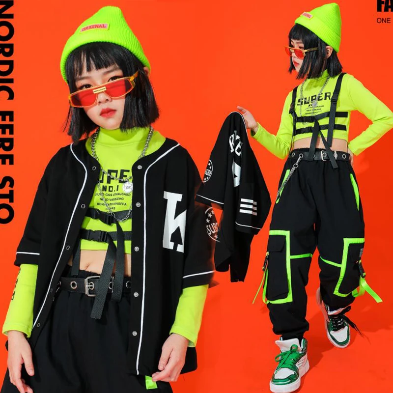 Kids Performance Hip Hop dancing Outfits Crop Tops Street wear Cargo Pants Girls Boys Jazz Dance Wear Costumes Concert Outfits
Kids Performance Hip Hop dancing Outfits Crop Tops Street wear Cargo Pants Girls Boys Jazz Dance Wear Costumes Concert Outfits
