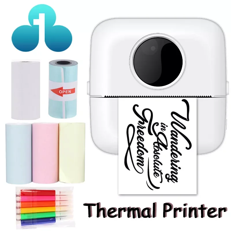 Thermal Printer Mini Wireless Bluetooth Pocket Label Printer Notes Printer scrapbook 58mm Home and Office
Thermal Printer Mini Wireless Bluetooth Pocket Label Printer Notes Printer scrapbook 58mm Home and Office