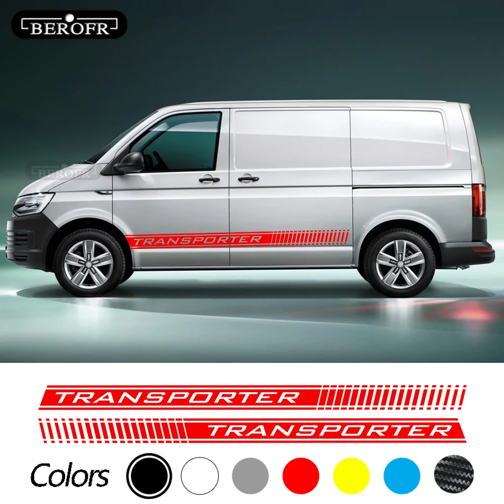 Car Side Decals Stickers For VW Transporter Camper Van Graphics T4 T5 T6 Caddy Sport Stripes Auto Accessories
Car Side Decals Stickers For VW Transporter Camper Van Graphics T4 T5 T6 Caddy Sport Stripes Auto Accessories