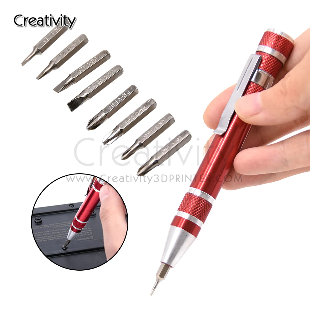 8 In 1 Mini Precision Pen Screwdriver Gadgets Screw Driver Hand Repair Tools Kit for Cell Phone Precision Screwdriver Set Pen
8 In 1 Mini Precision Pen Screwdriver Gadgets Screw Driver Hand Repair Tools Kit for Cell Phone Precision Screwdriver Set Pen