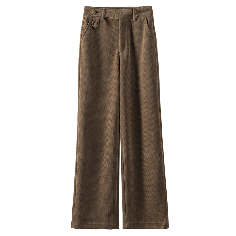 2023 Spring Korean Fashion Pants Women Full Length Vintage Corduroy Button Pantalones Trousers Women Zipper Fly
2023 Spring Korean Fashion Pants Women Full Length Vintage Corduroy Button Pantalones Trousers Women Zipper Fly