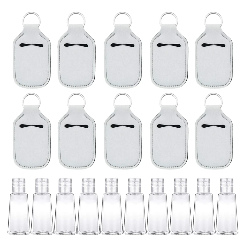 20 Pcs Empty Travel Bottle And Keychain Holder Set Includes 30Ml Reusable Clamshell Container, Keychain Bottle Holder 
20 Pcs Empty Travel Bottle And Keychain Holder Set Includes 30Ml Reusable Clamshell Container, Keychain Bottle Holder