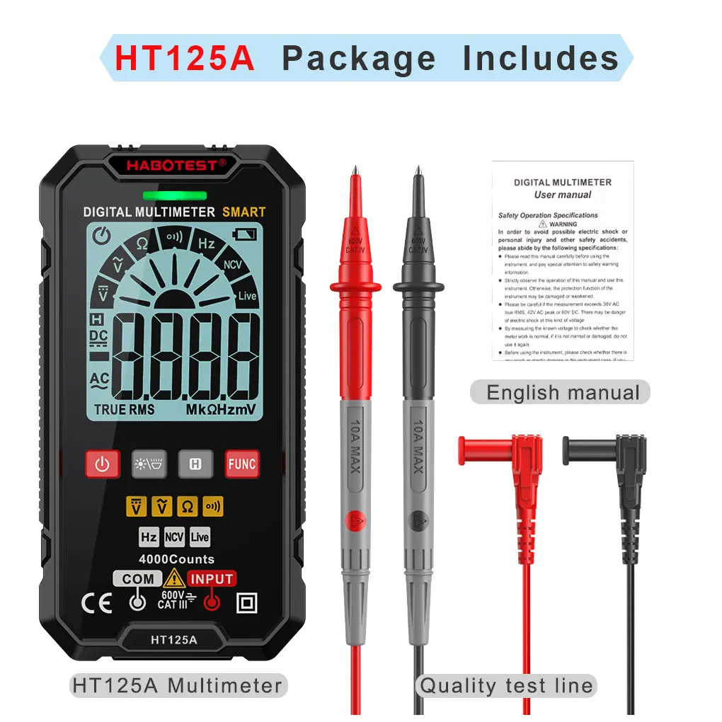 Digital Multimeter DC Amperometric Tool Professional Test Supply Accessories
Digital Multimeter DC Amperometric Tool Professional Test Supply Accessories