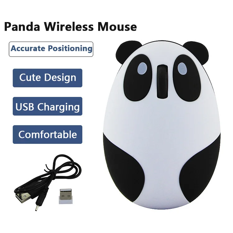 Wireless Rechargeable Mouse Mini Cartoon Panda Creative Mause Silent Optical Ergonomic USB Computer Mice For Laptop Office Use
Wireless Rechargeable Mouse Mini Cartoon Panda Creative Mause Silent Optical Ergonomic USB Computer Mice For Laptop Office Use