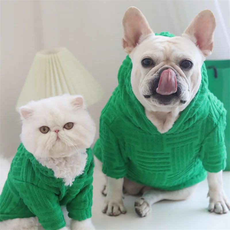 Winter Luxury Pet Dog Hoodie Fashion Striped Green Sweater French Bulldog Schnauzer Yorkshire Golden Retriever Pug Puppy Clothes
Winter Luxury Pet Dog Hoodie Fashion Striped Green Sweater French Bulldog Schnauzer Yorkshire Golden Retriever Pug Puppy Clothes