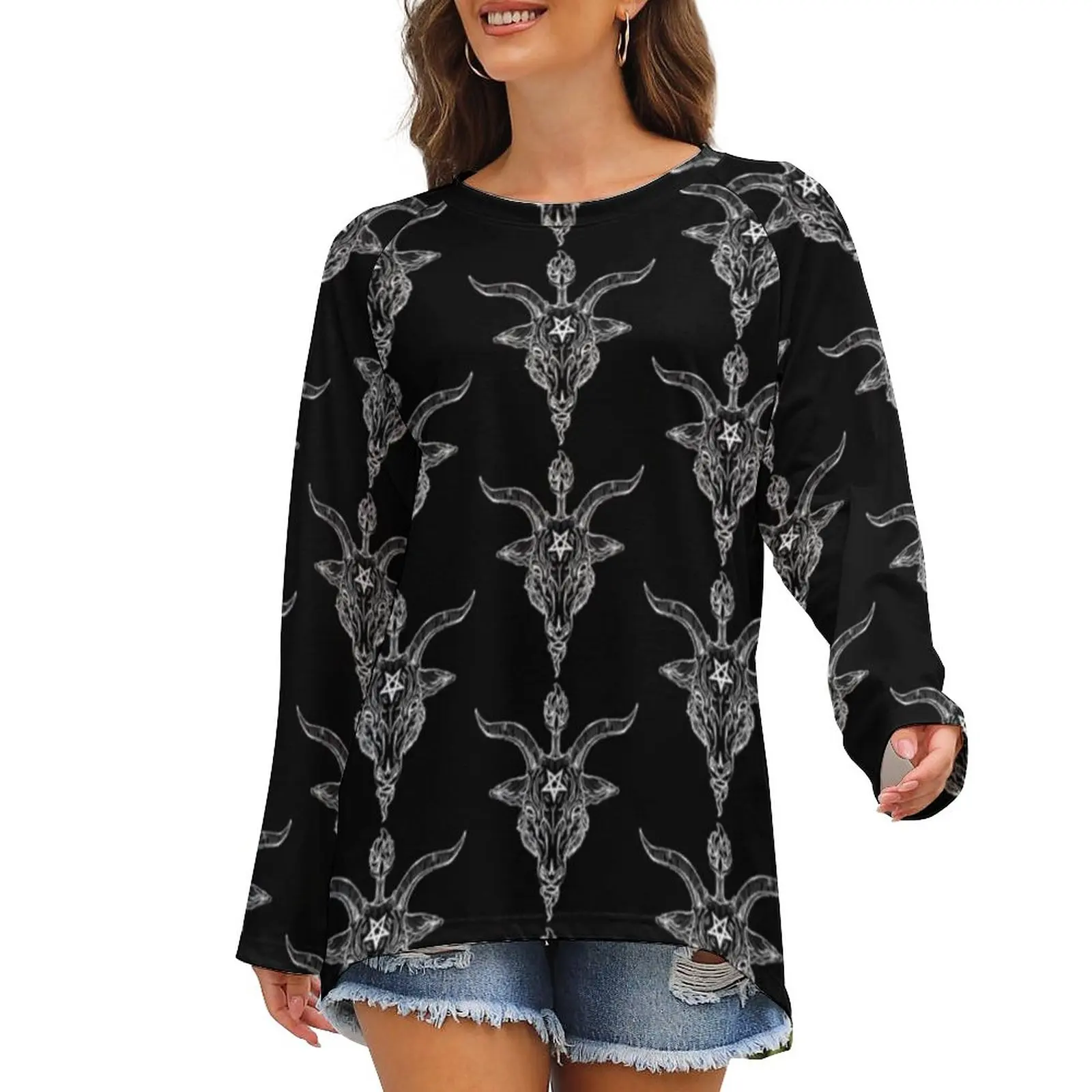 Baphomet T Shirt Worship Street Style Graphic Ladies Funny T-Shirt Long-Sleeve Tshirt
Baphomet T Shirt Worship Street Style Graphic Ladies Funny T-Shirt Long-Sleeve Tshirt